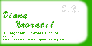 diana navratil business card